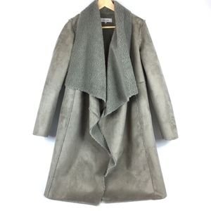 John + Jenn Grey Faux Fur Coat